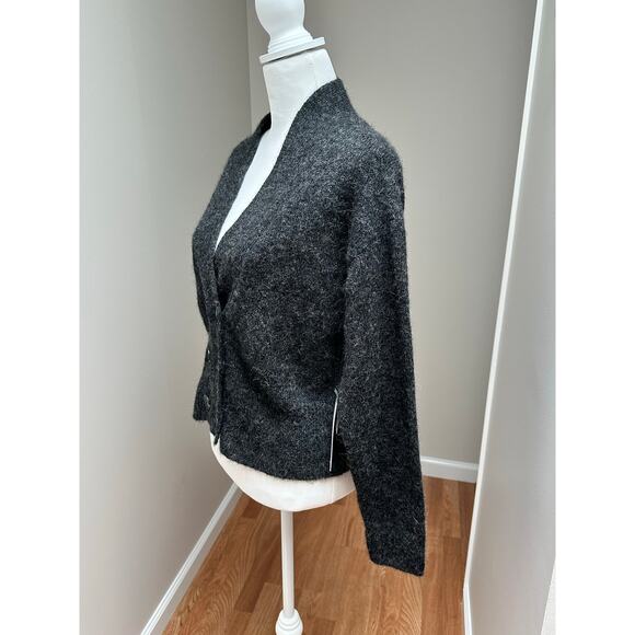 NEW SSKEIN Alpaca Charcoal Momo Cardigan Button Sweater size XS - Picture 2 of 8